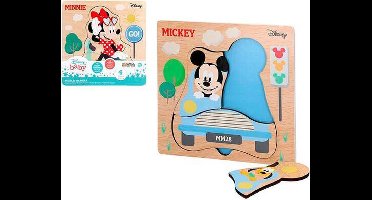 Disney Mickey Minnie duurzame houten puzzel