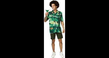 Hawaii blouse groen - Maat 50