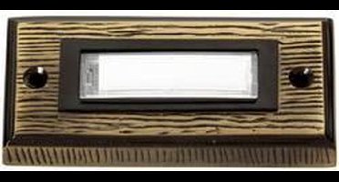 Heidemann 70301 Belplaat Met naambord 1-voudig Brons 24 V/1 A