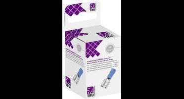 TRU COMPONENTS T1904C041 Assortiment hulzen voor platte stekkers Insteekbreedte: 2.80 mm Insteekdikte: 0.80 mm 180 ° De