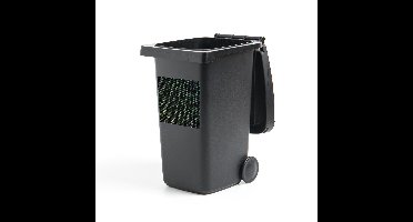 Container sticker Gecamoufleerd - Camouflage patroon van groene en grijze stippen Klikosticker - 40x40 cm - kliko sticker - weerbestendige containersticker