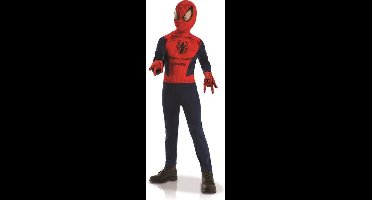 Rubies - Klassiek Spider-Man jongenskostuum in cadeauverpakking - 122/128 (7-8 jaar) - Kinderkostuums