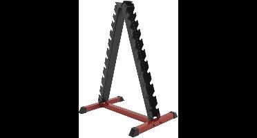 Gorilla Sports Dumbell standaard - Halterrek - Voor 20 dumbbells - Belastbaar tot 150 kg