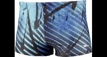 BECO Zwembroek - Heren - Polyester/elastaan - Zwart/blauw - Maat Xs