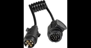 AS Schwabe 61475 Aanhangeradapter [Stekker, 13-polig - Stekker, 7-polig] Kunststof