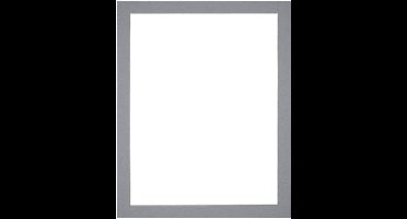 Passe-Partout Fotomaat 15x20 cm - Lijstmaat 20x25 cm - Grijs - Museumkarton - Fotolijst niet inbegrepen