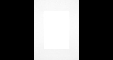 Passe-Partout Fotomaat 10x15 cm - Lijstmaat 18x24 cm - Wit - Museumkarton - Fotolijst niet inbegrepen
