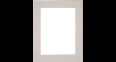 Passe-Partout Fotomaat 13x18 cm - Lijstmaat 25x30 cm - Grijs Graniet - Museumkarton - Fotolijst niet inbegrepen