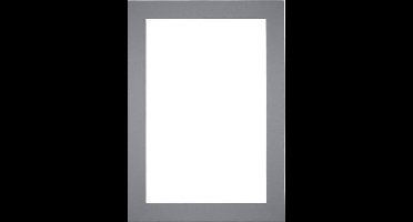 Passe-Partout Fotomaat 9x13 cm - Lijstmaat 20x28 cm - Grijs - Museumkarton - Fotolijst niet inbegrepen