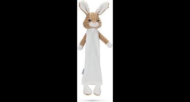 Beeztees Flatino Konijn Raf - Hondenspeelgoed - Pluche - Lichtbruin/Wit