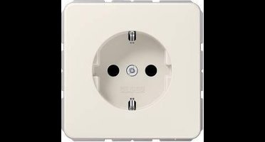 Jung CD1520KI Wandcontactdoos met randaarde Inzetstuk 1-voudig Crème 1 stuk(s)