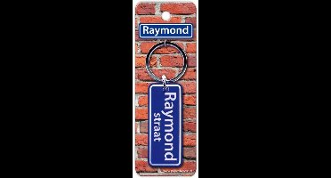 Paper Dreams Sleutelhanger Straatnaam Raymond 9 Cm Staal Blauw