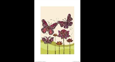 Kunstdruk Valentina Ramos - Butterflies 30x40cm