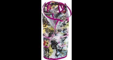 Croci regenjas jaguar print roze naad 25 cm