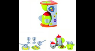 Classic koffie set met servies en koffiepot 26 delig