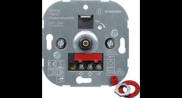 Ehmann 3900x0100 Dimmer (inbouw) Geschikt voor lampen: Gloeilamp, Halogeenlamp