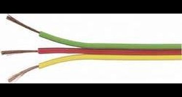 TRU COMPONENTS 1571443 Draad 3 x 0.14 mm² Geel, Rood, Groen 25 m