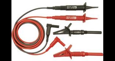 Cliff CIH3007 Veiligheidsmeetsnoerenset Stekker 4 mm Testpunt 1.50 m Rood, Zwart 1 stuk(s)
