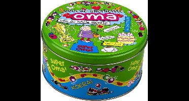 Paper dreams Snoeptrommel Oma - Ronde blikken snoeptrommel voor snoep