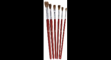 Gerimport Verfpenselen Master 6 X 0,5 X 29 Cm Bruin 6-delig