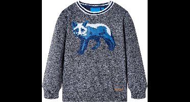 vidaXL - Kindertrui - 92 - gemêleerd - marineblauw