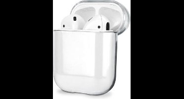 Transparant Hoesje - Geschikt voor AirPods - Hardcase Beschermhoesje - Airpodshoesje - Geschikt voor AirPods 1&2 - Transparant