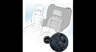 Flamingo Luxe Hondendeken voor Auto - Autodeken - Hondenmand Auto - Kia - Zwarte Achterbankhoes voor Huisdieren - 140x140 cm, Waterafstotend en Krasbestendig