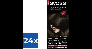 Syoss - Haarverf - 3_1 - Donkerbruin - 115ml x 24