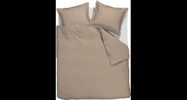 Ambiante Satin Uni dekbedovertrek - Tweepersoons - 200x200/220 cm - Taupe