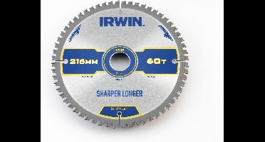 IRWIN Cirkelzaagblad T.C.T 216mm/60T- asgat 30mm