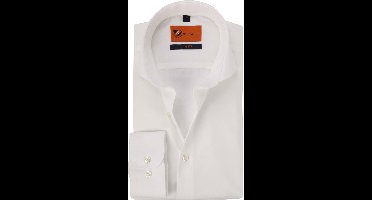 Suitable Overhemd Strijkvrij Ecru - Maat 41 - Heren - Overhemden Formeel - Strijkvrij katoen