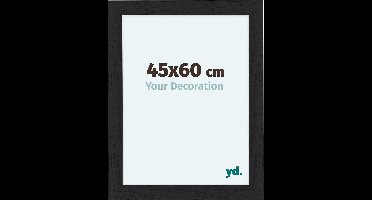 Your Decoration - Fotolijst 45x60 cm - MDF - Zwart Houtnerf - Como