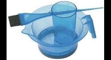 Sibel Color set: penseel. maatbeker. verfbakje blauw