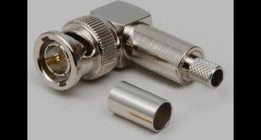 BKL Electronic 0401218 0401218 BNC-connector Stekker, haaks 50 Ω 1 stuk(s)