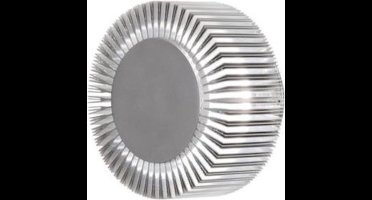 Konstsmide Monza LED 1x 5W - Wandspot flush 15cm - 230V - 3000K - zilver