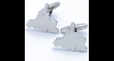 Manchetknopen - Belgie Kaart Outline