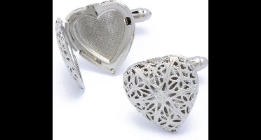 Manchetknopen - Hart met Verwisselbare Foto Patroon