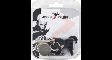 Precision Scheidsrechtersfluitje Met Koord Staal Zwart/zilver