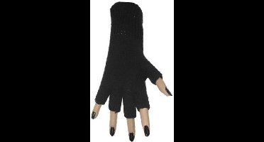 Vingerloze handschoen zwart