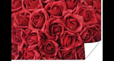 Poster Rozen - Rozenblaadjes - Rood - 30x20 cm