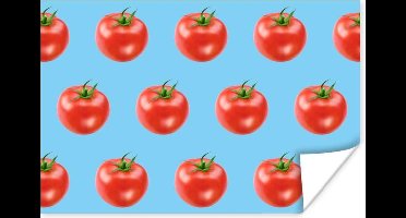 Poster Tomaten - Groenten - Blauw - 30x20 cm