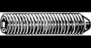 Stelschroef Din914 M8X25Mm Zwart - 100 stuks