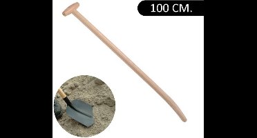 Benson Universele batssteel - half gebogen - ergonomisch - essenhout - 100 cm