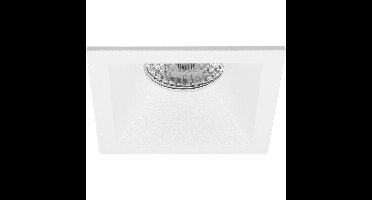 Spot Armatuur GU10 - Proma Pollon Pro - GU10 Inbouwspot - Vierkant - Wit - Aluminium - Verdiept - 82mm