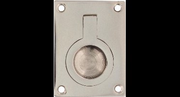 Intersteel Luikring rechthoekig 65 x 49 mm nikkel