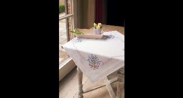 Vervaco - Tafelkleed kit - Lavendel - PN-0013208 - Borduren - Borduurpakket - Borduurpakket volwassenen - Borduurpakket kind