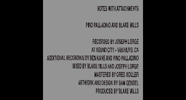 Pino Palladino, Blake Mills - Notes With Attachments (CD)