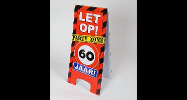 Paperdreams - Warning sign - 60 Jaar