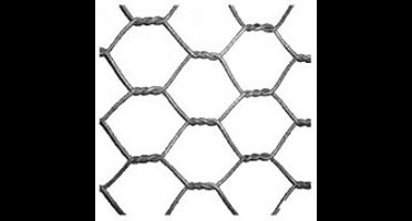 Zeskant vlechtwerk gaas vz 13mm 100cm hoog (25mtr)