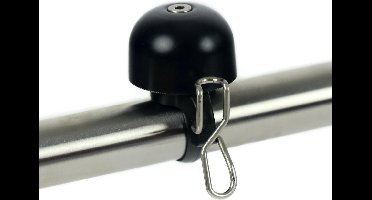 Fietsbel Widek Paperclip mini - zwart (op kaart)